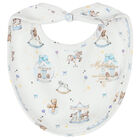 Baby Boys White & Blue Carousel Babygrow Set, 1, hi-res